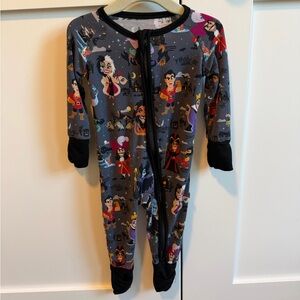 Little Sleepies Villain-Themed Footie - Gray and Black